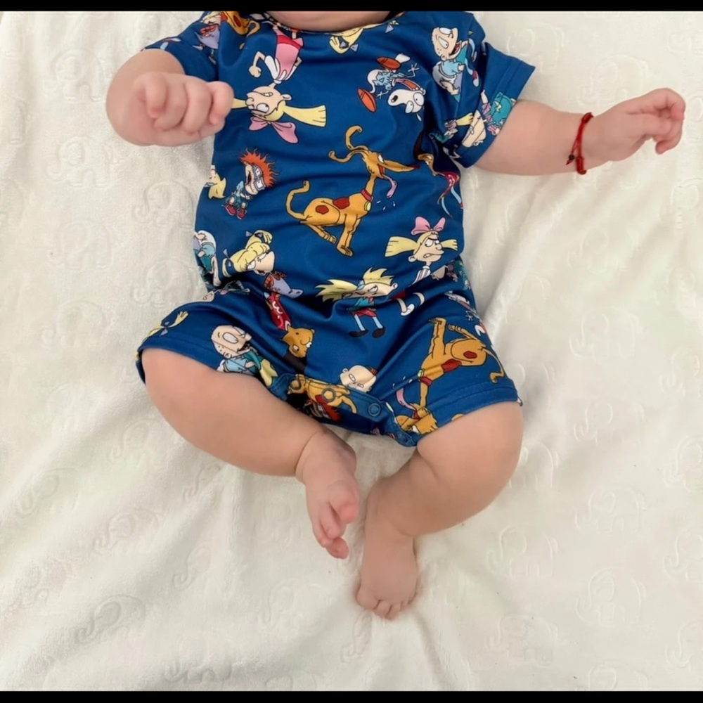Rugrats shorts/short sleeve onsie